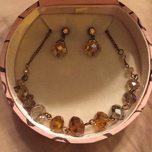 Earring and necklace set new